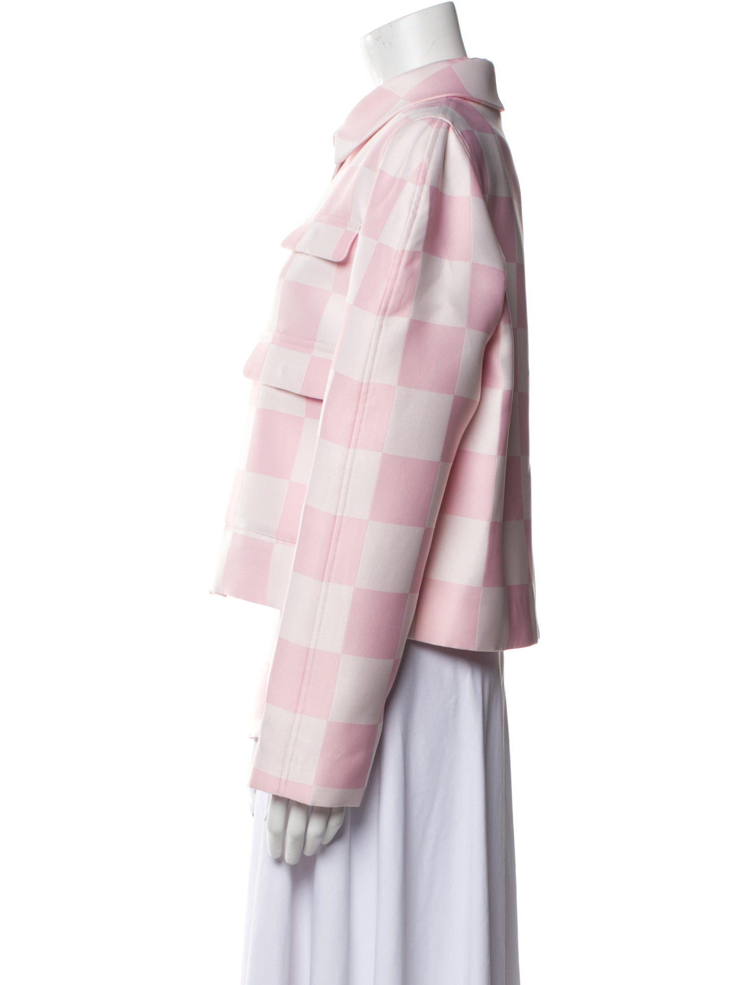 Versace Plaid Print Utility Jacket